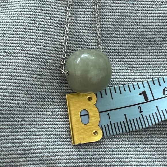Jade bead on 925 silver chain - Picture 7 of 7